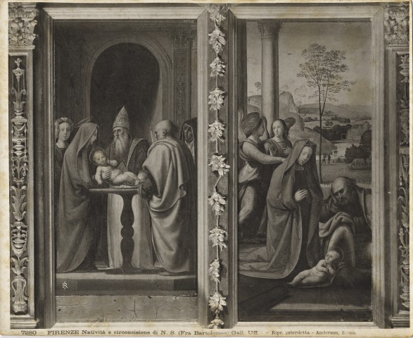 Anderson — Firenze Natività e circoncisione di N.S. (Fra Bartolomeo) Gall. Uff. — insieme, fronte